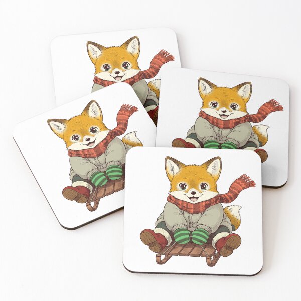 Item preview, A fox on a sled designed and sold by krabbaraban.