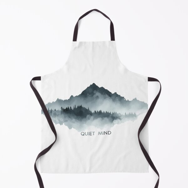 Item preview, Quiet Mind, Foggy Forest & Mountain Minimalist Nature Sticker designed and sold by Moodune.