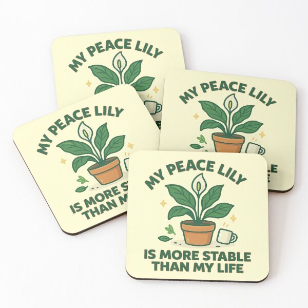 Item preview, My Peace Lily Is More Stable Than My Life Plant Humor Tee designed and sold by PunchDrop.