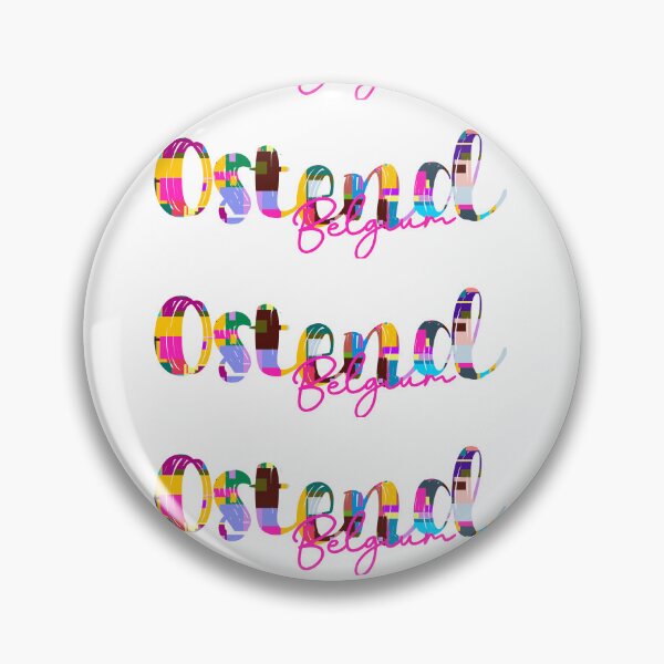 Item preview, Ostend, Belgium, Vibrant Abstract City Typography Art designed and sold by Wanderful-roads.