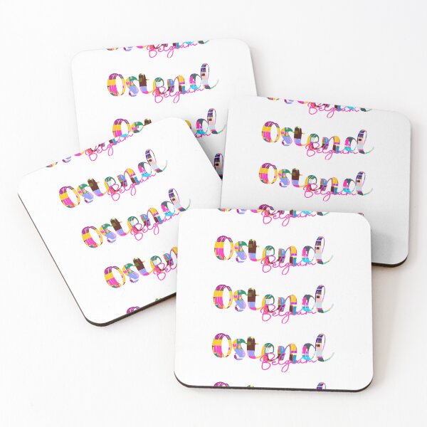 Item preview, Ostend, Belgium, Vibrant Abstract City Typography Art designed and sold by Wanderful-roads.