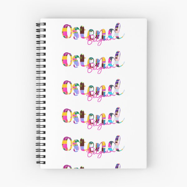 Item preview, Ostend, Belgium, Vibrant Abstract City Typography Art designed and sold by Wanderful-roads.