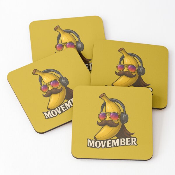 Item preview, Banana with Mustache, Headphones & Sunglasses – “Movember” Support Art designed and sold by shmupod.