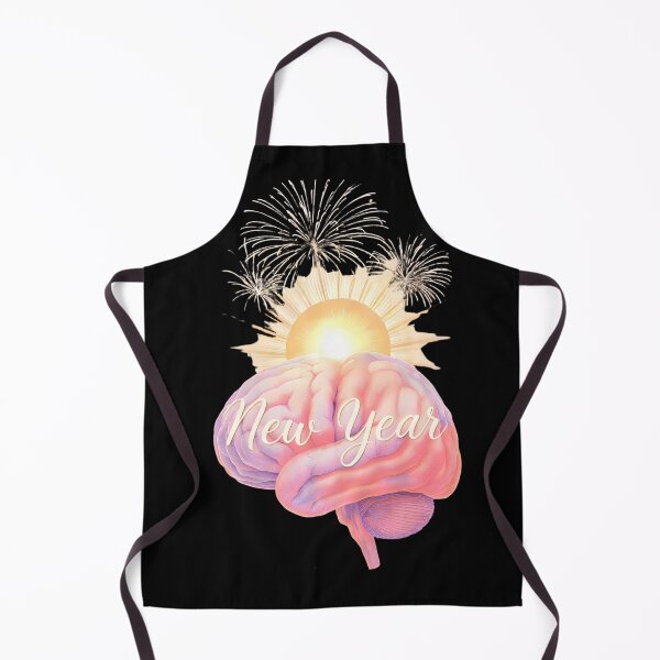 Item preview, New Year Brain, New Mind | Brain Sunrise Motivational Design – Growth, Positivity & Fresh Start Art designed and sold by PureBrain.