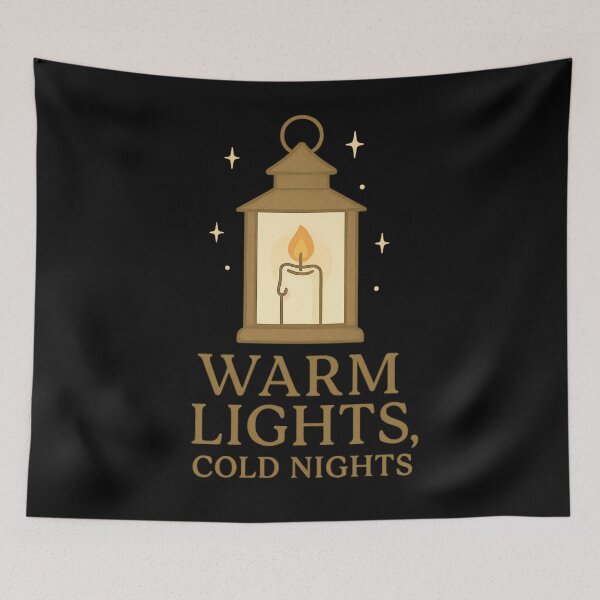 Item preview, Warm Lights Cold Nights Candle Design designed and sold by Nuvijo.