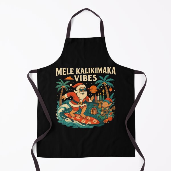 Item preview, Mele Kalikimaka Vibes – Hawaiian Christmas Surfing Santa Holiday Design designed and sold by AddictiveDesign.