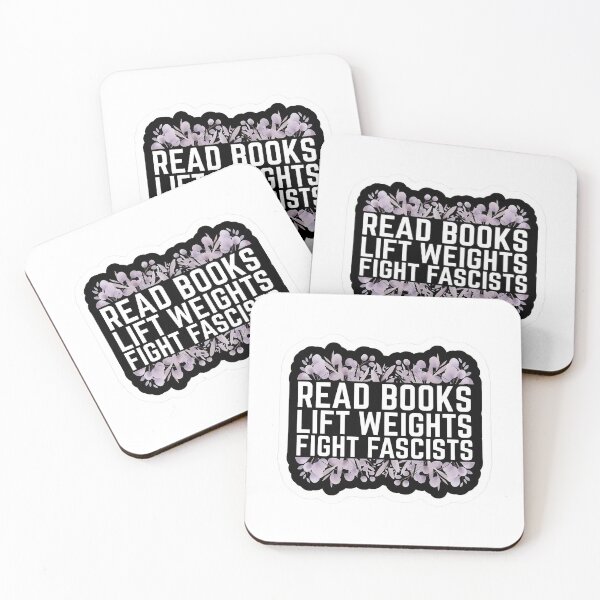 Item preview, Read Books, Lift Weights, Fight Fascists designed and sold by ToyoTees.
