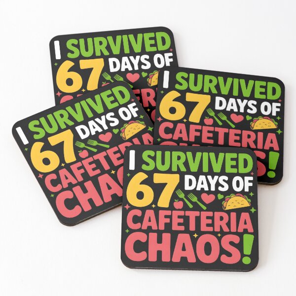 Item preview, I Survived 67 Days of Cafeteria Chaos Lunch Lady Staff Squad designed and sold by BLZART.