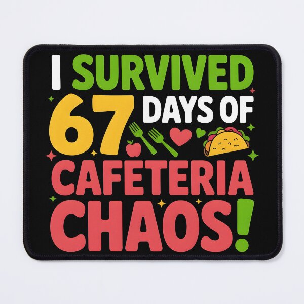 Item preview, I Survived 67 Days of Cafeteria Chaos Lunch Lady Staff Squad designed and sold by BLZART.