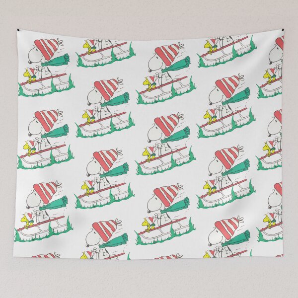 Item preview, Snoopy Peanuts Woodstock Sledding Holiday designed and sold by Dmanackfy.