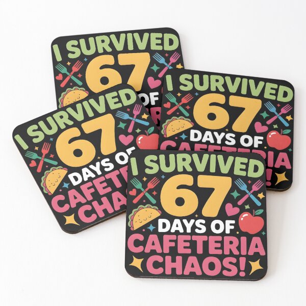 Item preview, I Survived 67 Days of Cafeteria Chaos Lunch Lady Staff Squad designed and sold by BLZART.