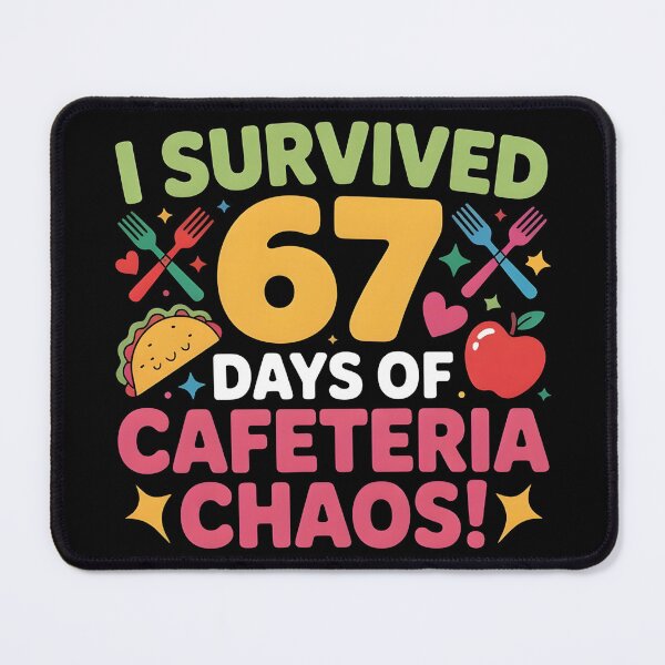 Item preview, I Survived 67 Days of Cafeteria Chaos Lunch Lady Staff Squad designed and sold by BLZART.
