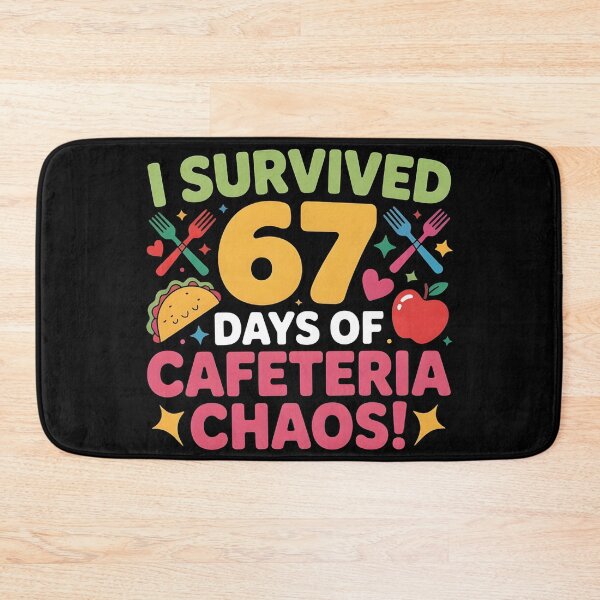Item preview, I Survived 67 Days of Cafeteria Chaos Lunch Lady Staff Squad designed and sold by BLZART.