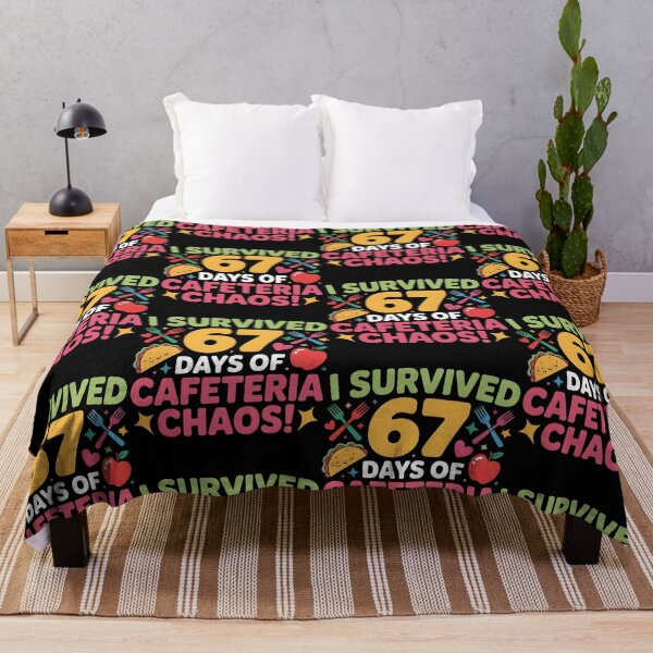 Item preview, I Survived 67 Days of Cafeteria Chaos Lunch Lady Staff Squad designed and sold by BLZART.