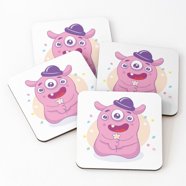 Item preview, cute, kawaii pink monster, sticker, love, funny, monster sticker, decoration, print designed and sold by NatalkaP.