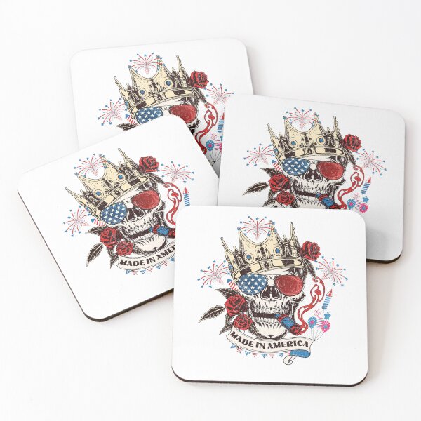 Item preview, Patriotic Skull Crown USA Freedom Vibe designed and sold by Oniyasha.
