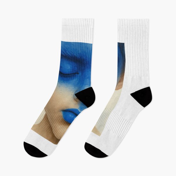 Item preview, Stillness in Blue — Minimal Portrait designed and sold by youkee.