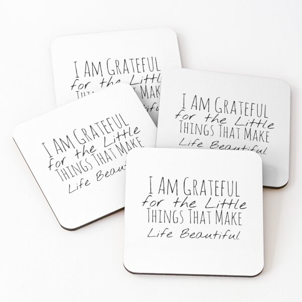 Item preview, I Am Grateful for the Little Things That Make Life Beautiful – Gratitude Affirmation designed and sold by Camila  Ardila.