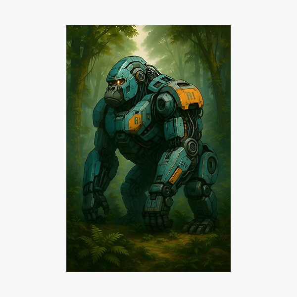 Item preview, Mech Gorilla Sentinel — Cybernetic Ape in the Jungle designed and sold by Pixel-Up.