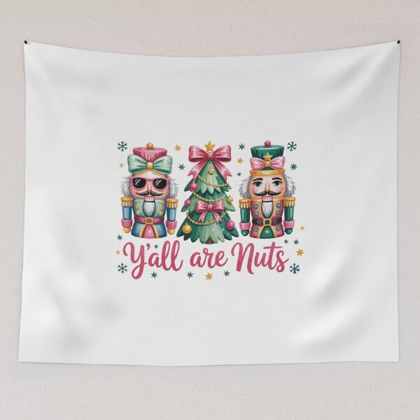Item preview, Y'all are Nuts Funny Christmas Nutcracker Meme designed and sold by chicdeboutique.