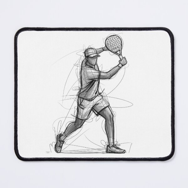 Item preview, Padel sketch designed and sold by tee-blah-blah.