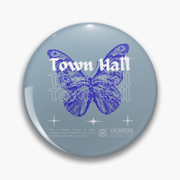 Item preview, Butterfly (Blue & White) MSC Town Hall designed and sold by MSC-Town-Hall.
