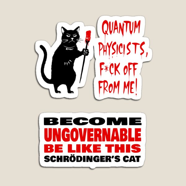 Item preview, Become Ungovernable Cat RED WHITE designed and sold by piboom.