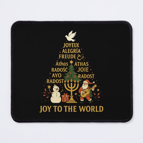 Item preview, Joy to the World – Multilingual Holiday Peace and Unity Design designed and sold by AddictiveDesign.