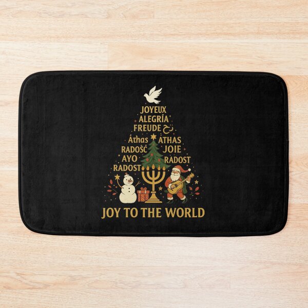 Item preview, Joy to the World – Multilingual Holiday Peace and Unity Design designed and sold by AddictiveDesign.