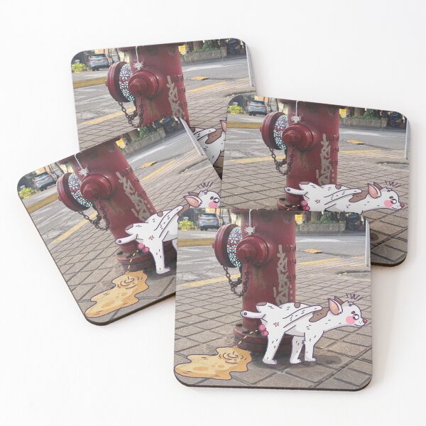 Item preview, Dog urinating in the street designed and sold by londonnmarce.