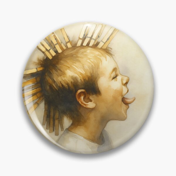 Item preview, Homemade Punk — Watercolor Child Portrait designed and sold by youkee.
