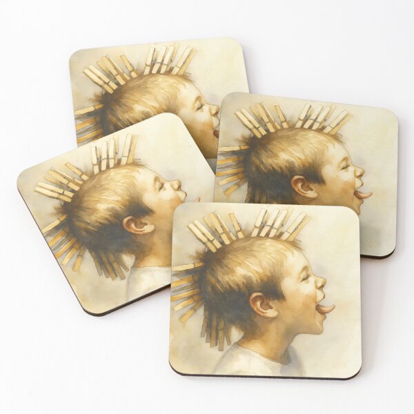 Item preview, Homemade Punk — Watercolor Child Portrait designed and sold by youkee.