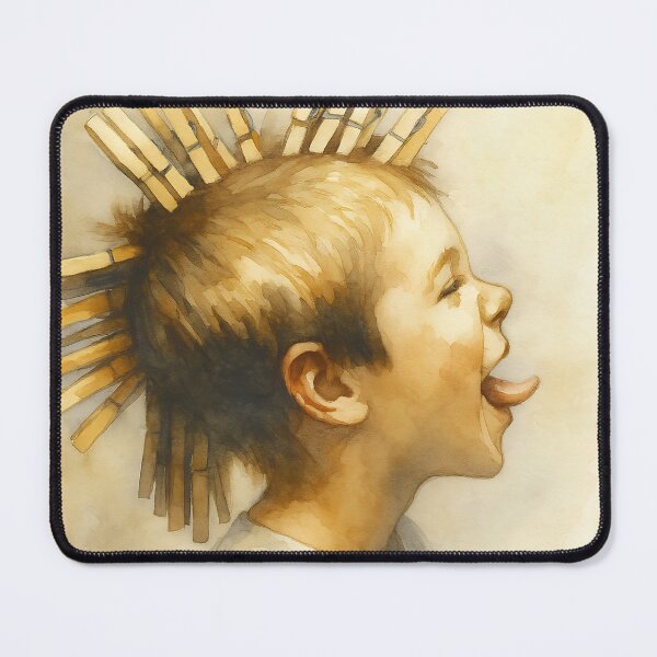 Item preview, Homemade Punk — Watercolor Child Portrait designed and sold by youkee.