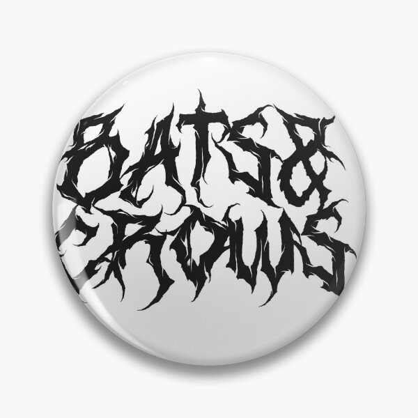 Item preview, Logotipo blanco de Deathcore designed and sold by BatsandCrows.