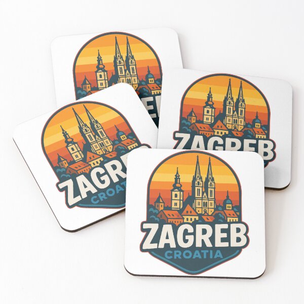 Item preview, Zagreb Croatia Travel Retro Vintage designed and sold by TomFrontierArt.