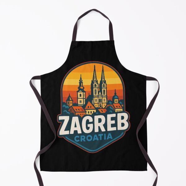 Item preview, Zagreb Croatia Travel Retro Vintage designed and sold by TomFrontierArt.