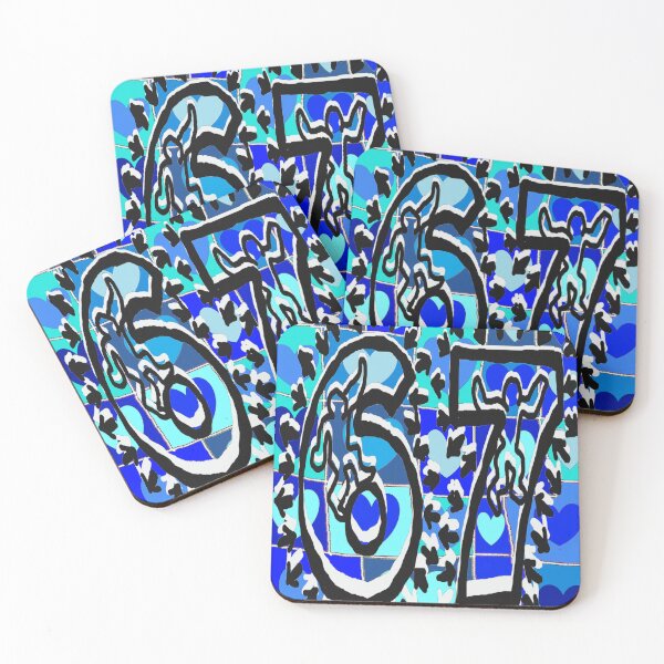 Item preview, blue 67 hearts  designed and sold by LoEndT-Shirts.
