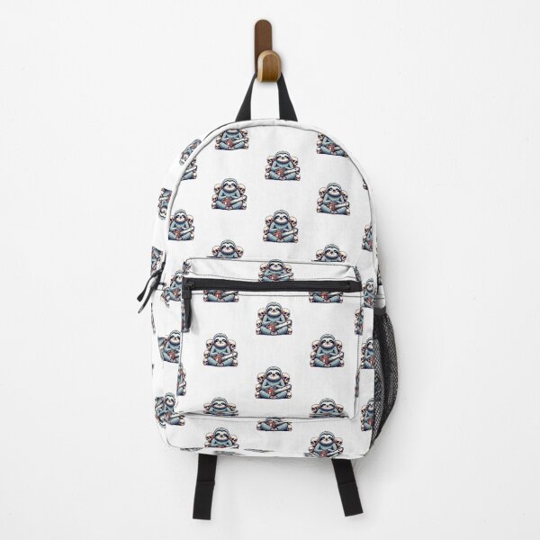 Item preview, Killer Sloth with Chainsaw on Skulls — Funny Dark Humor Graphic designed and sold by HBDStudio.