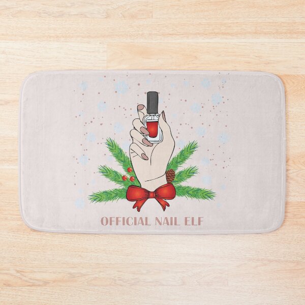 Item preview, Official Nail Elf – Christmas Nail Art Illustration designed and sold by RitaStudio.