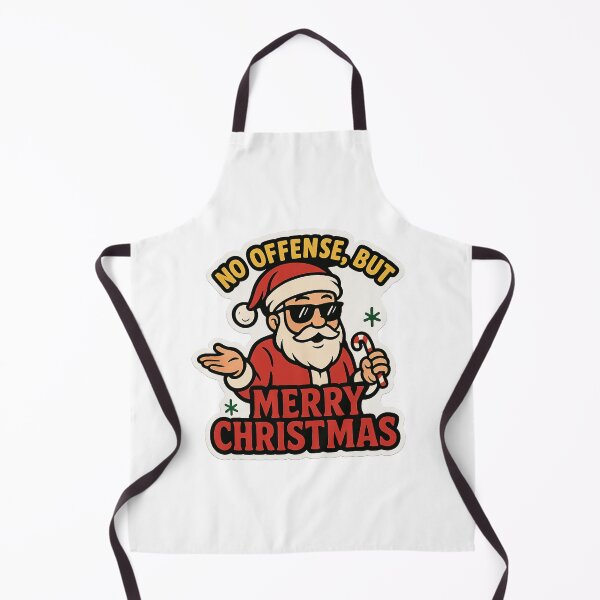 Item preview, No Offense But merry Christmas - funny Santa shrugging sticker designed and sold by CoachEkong.