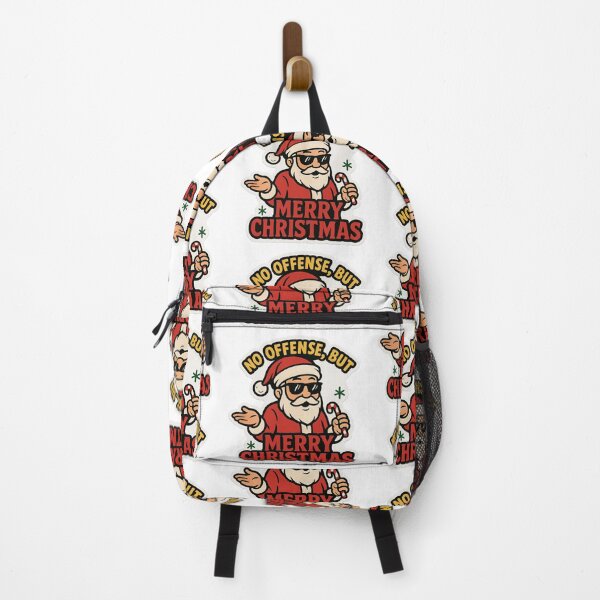 Item preview, No Offense But merry Christmas - funny Santa shrugging sticker designed and sold by CoachEkong.