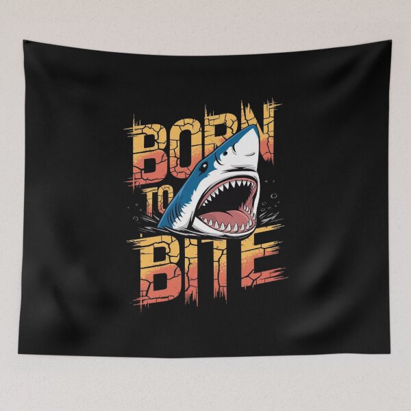 Item preview, Shark Bite Aggressive Bold Ocean Vibe designed and sold by Oniyasha.