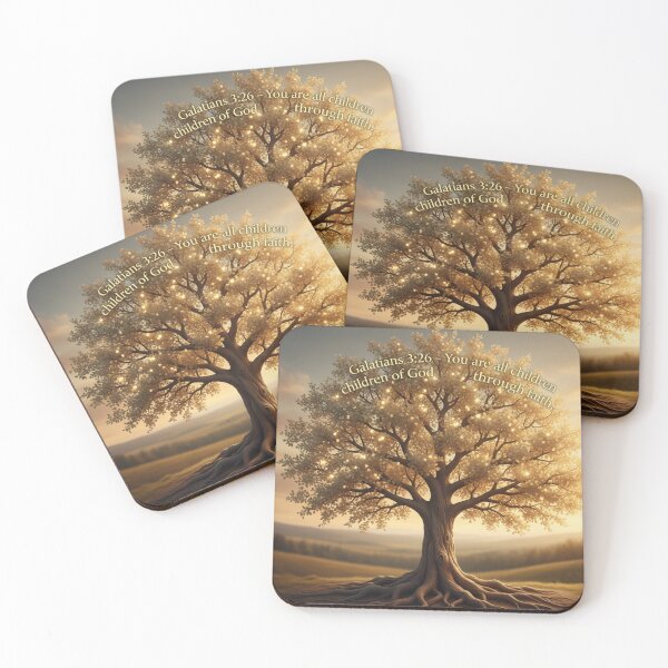 Item preview, ? Galatians 3:26 – Children of God Through Faith | Family Tree Christian Sticker  designed and sold by Nara8.