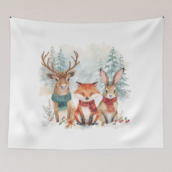 Item preview, Winter Woodland Animals Christmas designed and sold by Vallentinez.
