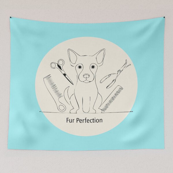 Item preview, Professional Dog Groomer Design – Fur Perfection designed and sold by RitaStudio.