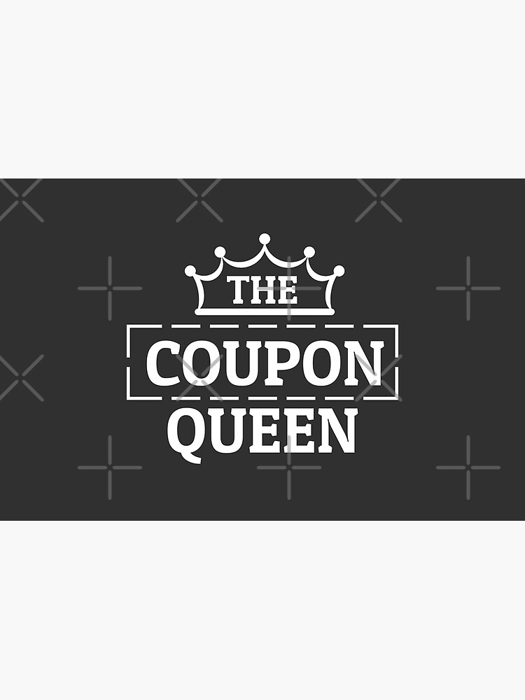 "The Coupon Queen Bargain Coupons Couponing Couponer" Zipper Pouch for