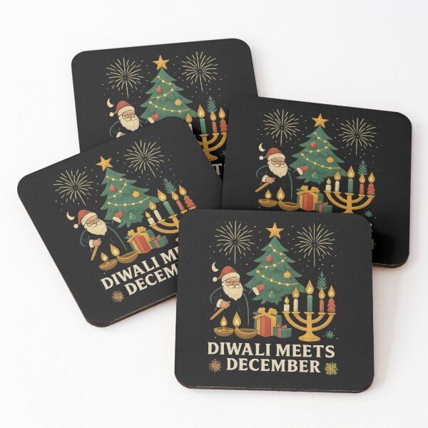 Item preview, Diwali Meets December – Festival of Lights Holiday Unity Design designed and sold by AddictiveDesign.