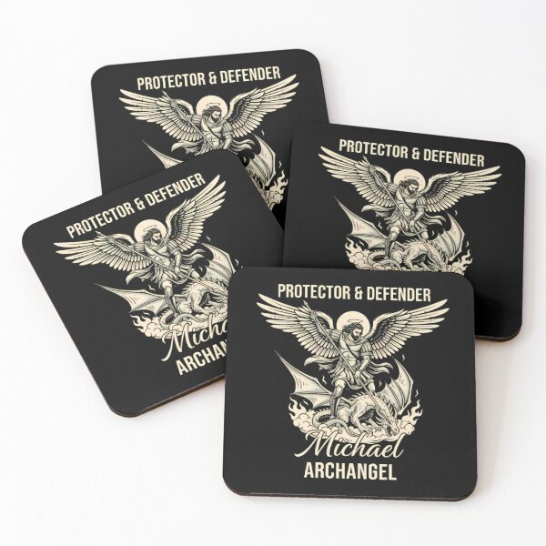 Item preview, Archangel Michael Protector & Defender Slaying Dragon designed and sold by Linework Studio.