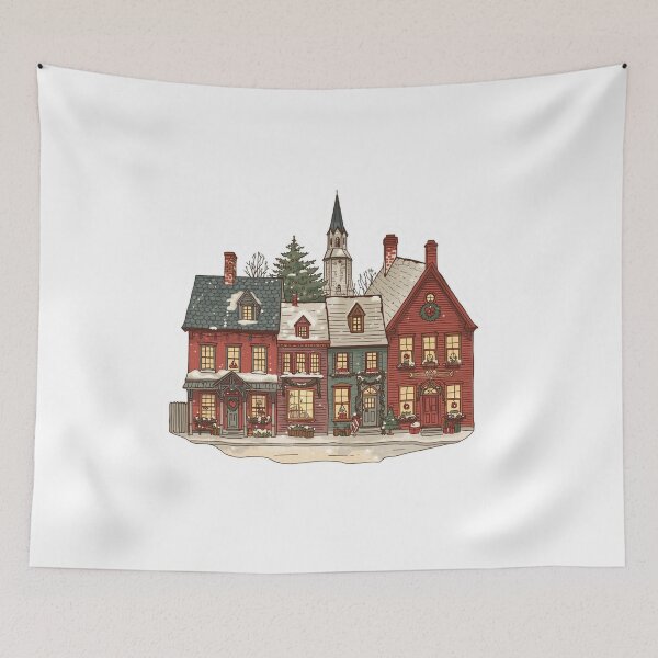 Item preview, Cozy Christmas Town designed and sold by CozyinTime.