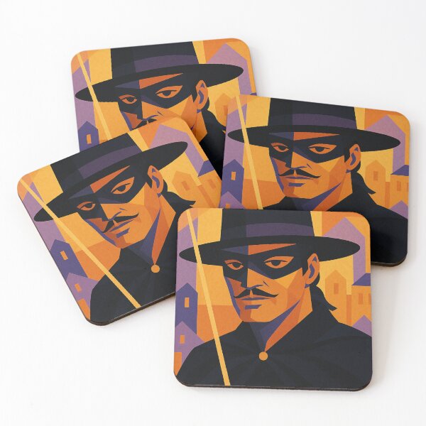 Item preview, MASKED BRILLIANCE | Unique Colorful Cubist | Geometric Hero Portrait Masked Legend Cubism Illustration| Perfect for Art and Movie Lovers Fans designed and sold by Owlic.artwear.